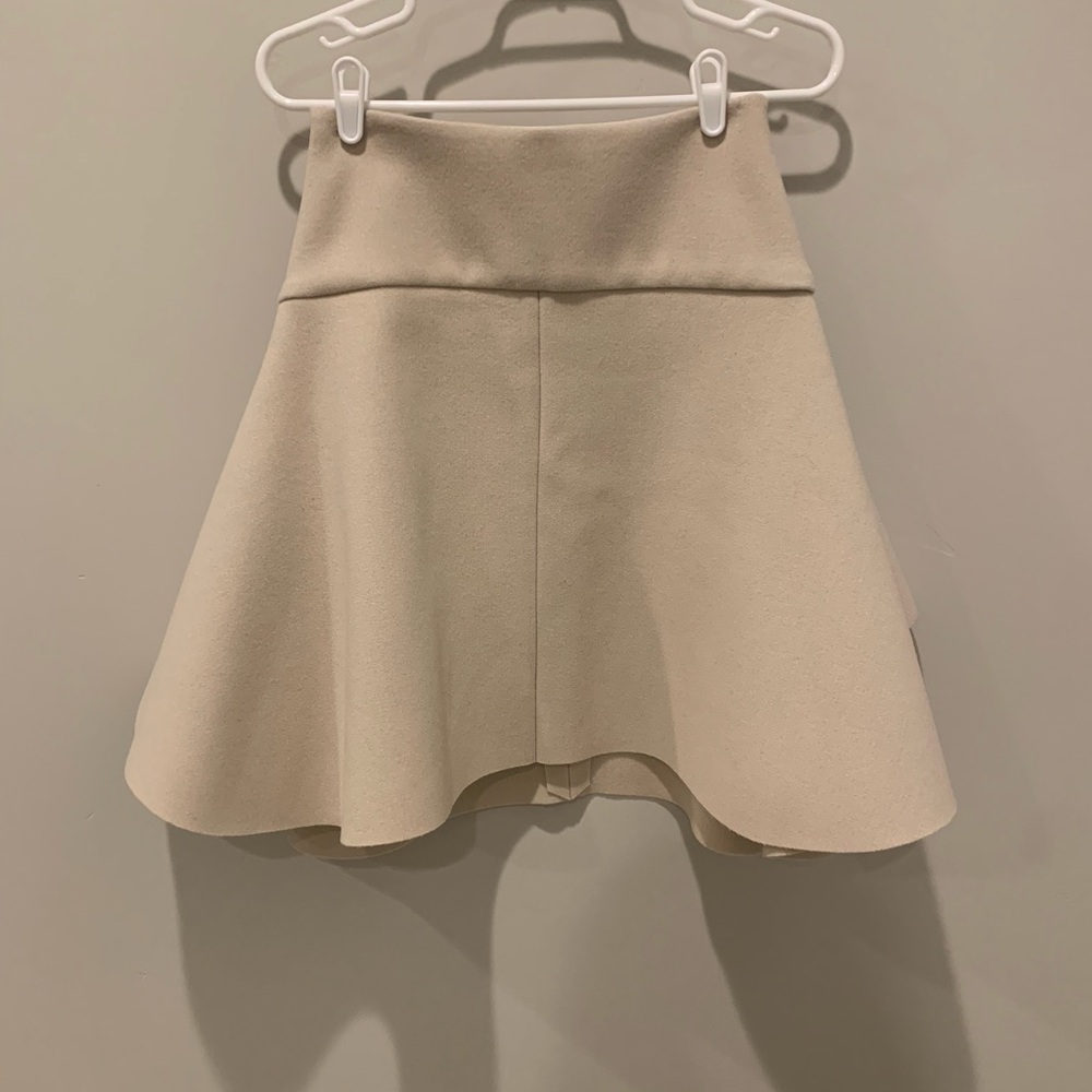 Chic Cream Skater Skirt
